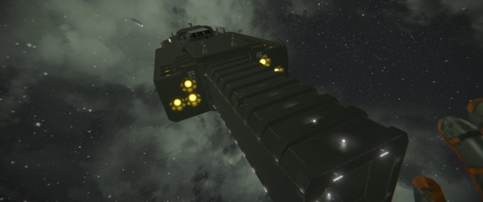 Blueprint BGS Eater Of Worlds -Railgun Destroyer- Space Engineers mod