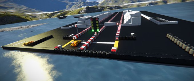 Blueprint Drag race track Space Engineers mod
