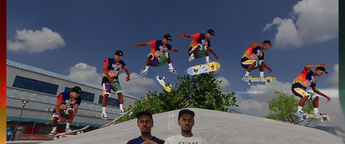 Other Stay At Home Mafia x Play Dead. Collab Tees Skater XL mod