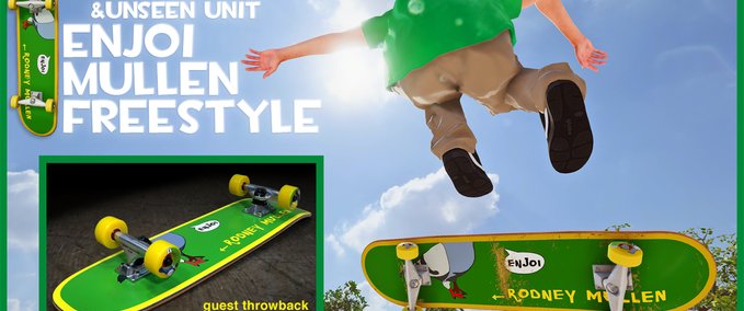 Gear Enjoi Mullen Freestyle Deck Skater XL mod