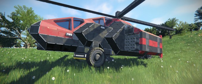 Blueprint SRF Advanced Stealth Copter Space Engineers mod