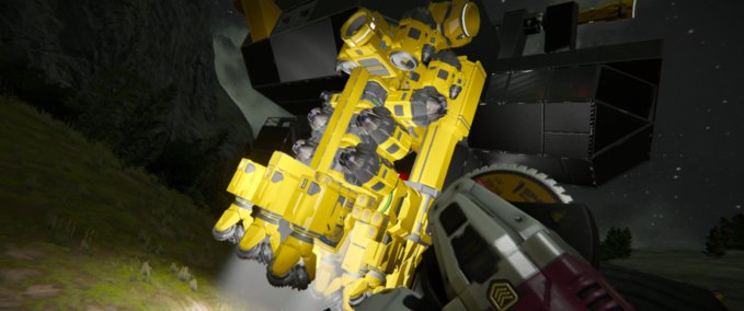 Blueprint Assist drill reaper escavator Space Engineers mod
