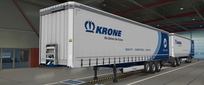 Trailer Krone Double & Triple [MP-SP] (1.38.x) Eurotruck Simulator mod