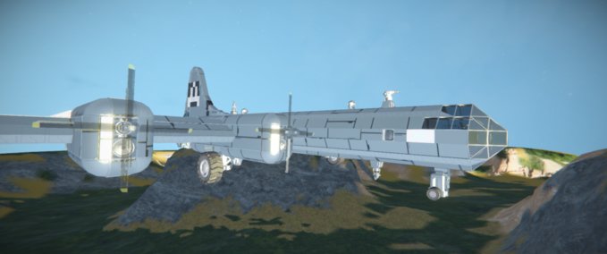 Blueprint FIFI. b-29 bomber fixed Space Engineers mod