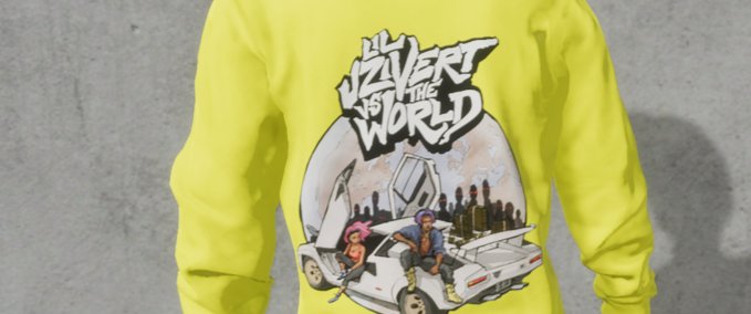 Fakeskate Brand Lil Uzi Vert vs The World Sweater Skater XL mod