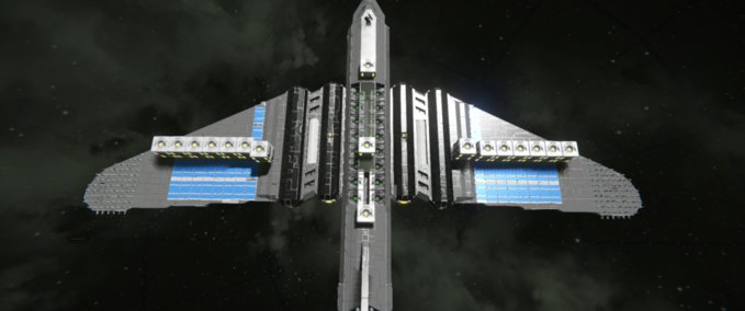 Blueprint Interplanetary lightspeed jump ship Space Engineers mod
