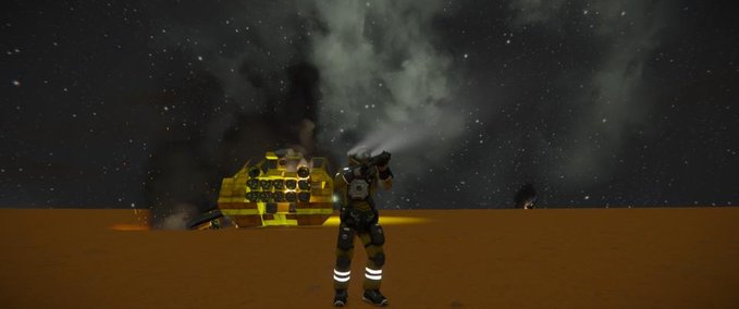 World Fighter Down Space Engineers mod