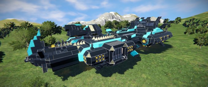 Blueprint EFS Battleship - Aronnax Space Engineers mod