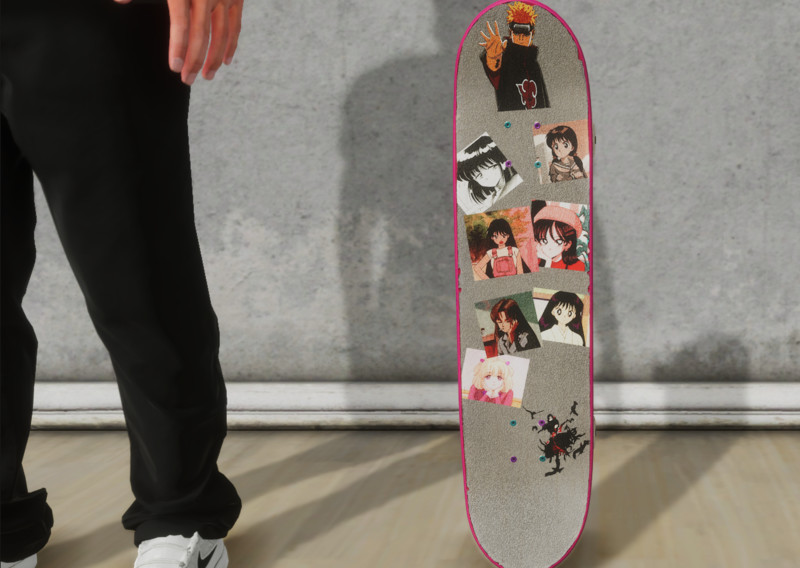 Skater XL: custom clear grip (retro anime stickers) v 1.0 Griptape Mod für  Skater XL