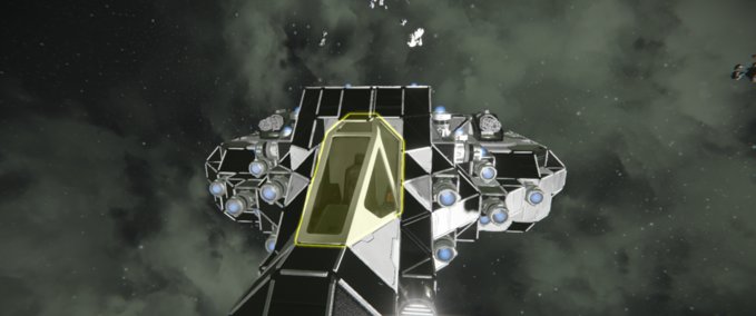 Blueprint Black Ronin heavy fighter Space Engineers mod