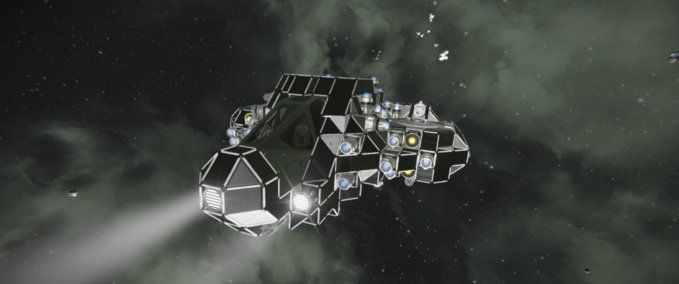 Blueprint Black Ronin heavy fighter Space Engineers mod