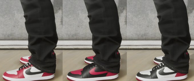 Skater XL: Jordan 1 Chicago / Bred / Black Toe + Gloss Effect v 1.0 ...