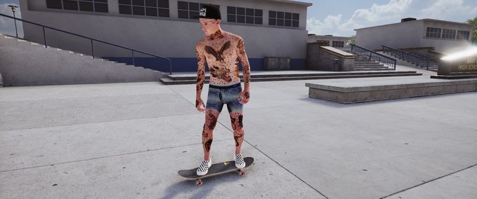 Other traditional tattoos for Skater XL Skater XL mod