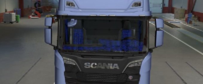 Interieurs Scania NextGen S & R Blaues Plüsch Interieur [1.38.x] Eurotruck Simulator mod