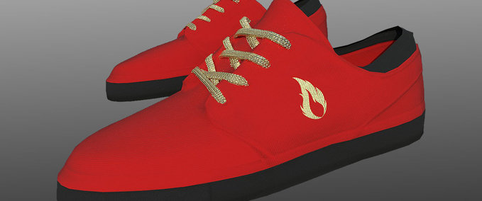 Fakeskate Brand Gold Fire Shoes Skater XL mod