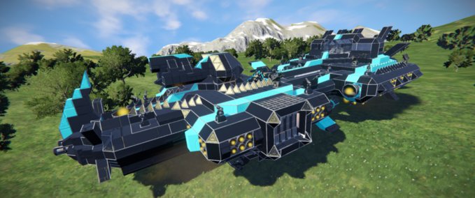 Blueprint EFS Battleship - Aronnax Space Engineers mod