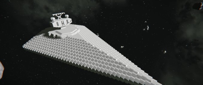 Blueprint Star wars imperial destroyed Space Engineers mod