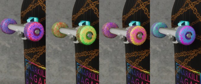 Fakeskate Brand Tie-Dye Fruitee Wheels Skater XL mod
