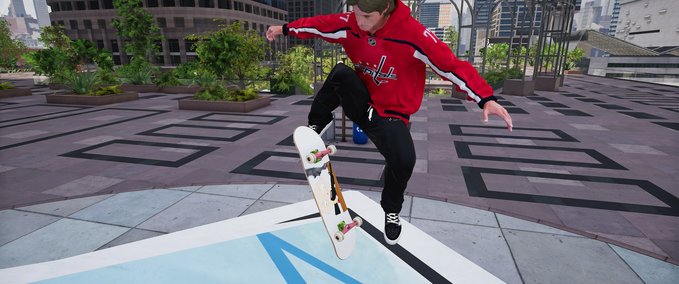 Other Capitals Oshie Jersey. Made By Kaza NOT ME!!!! Skater XL mod