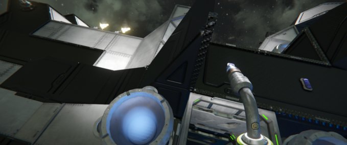 Blueprint The U.N.N. Tiger Shark Rail Assassin Frigate. Space Engineers mod