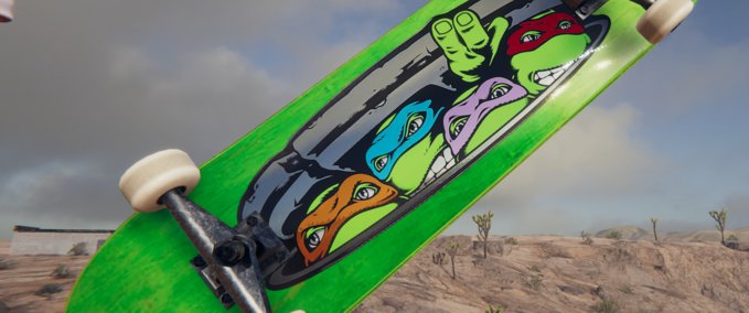 Fakeskate Brand TMNT Foil Skater XL mod