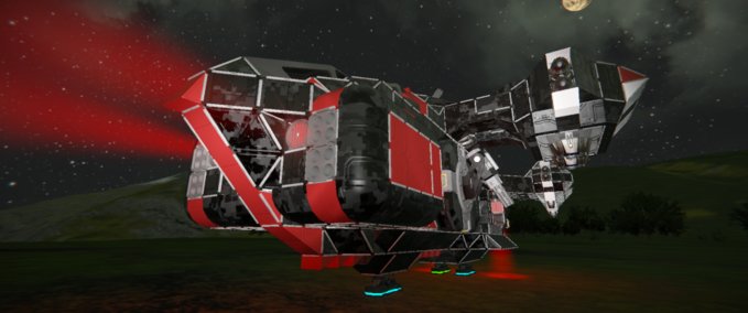 Blueprint Heavy gunship Space Engineers mod