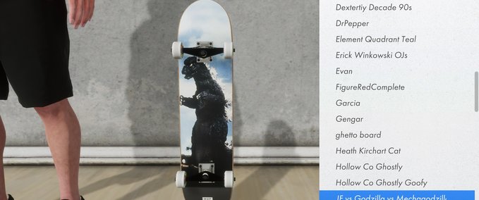 Gear HUF vs Godzilla vs Mechagodzilla Skater XL mod