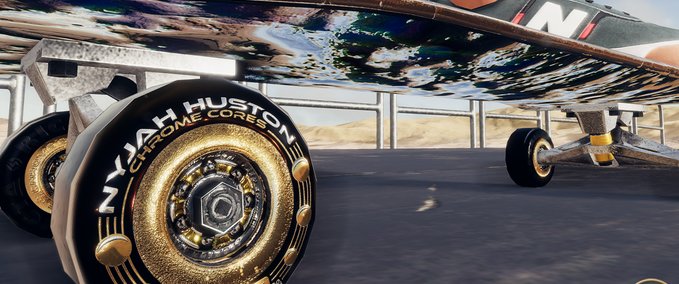Gear Nyjah Huston [FOIL] Ricta Chrome Core Wheels Skater XL mod