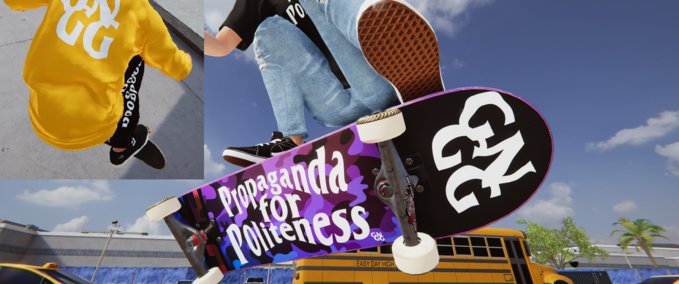 Gear GNGG - Propaganda For Politeness (Female Included) Skater XL mod
