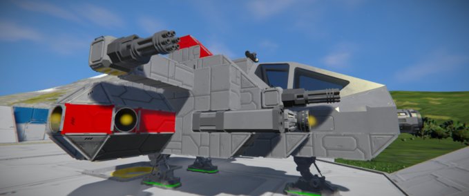 Blueprint GAR Heavy Fighter MK.III Space Engineers mod