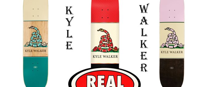 Other Real Skateboards Kyle Walker Outlaw Deck Skater XL mod