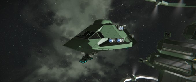 Blueprint Suttle with jump drive Space Engineers mod