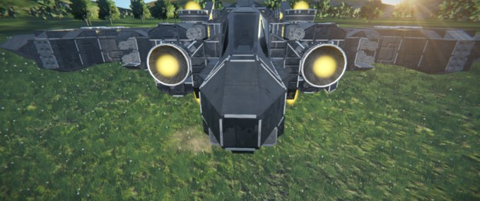 Blueprint Night wing_1 Space Engineers mod