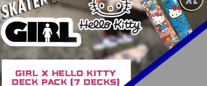 Other Girl x Hello Kitty Deck Pack (7 Decks) Skater XL mod