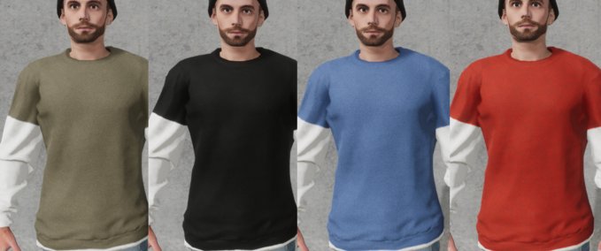 Gear Basic Two Tone Sweatshirts Skater XL mod