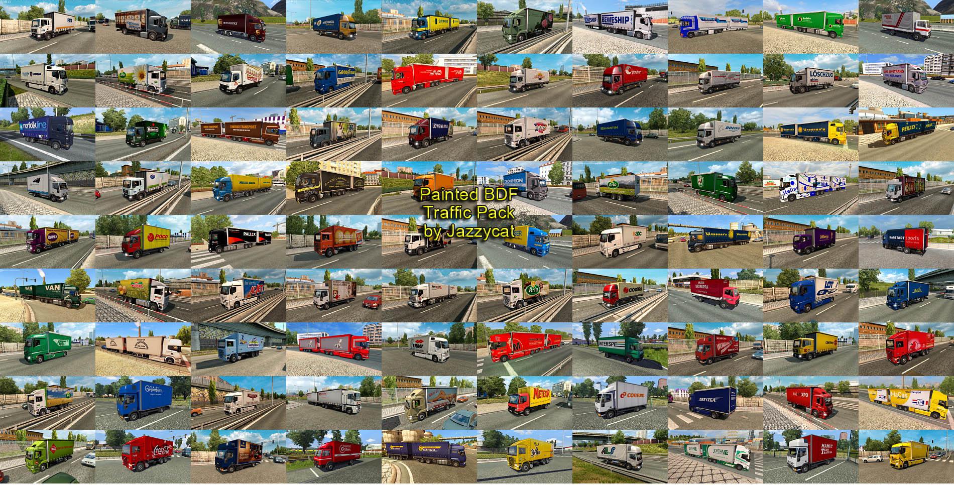 Painted BDF Traffic Pack v4.8 by JC 1.34.x - Thumbnail 1