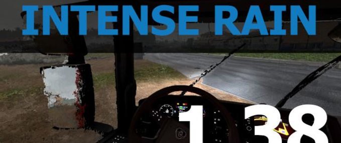 Sonstige Intensiver Regen [1.38.x] Eurotruck Simulator mod