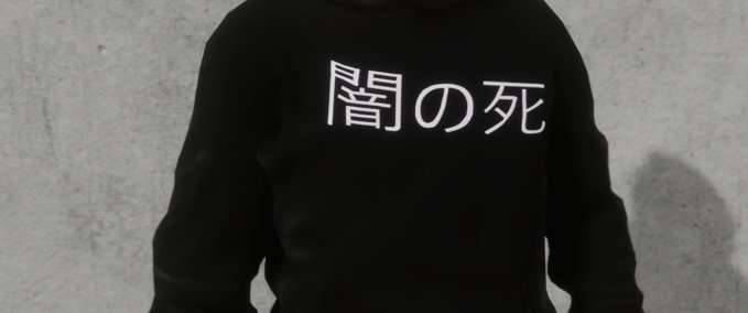 Hooded Sweatshirt Death By Darkness x Sasuke Hoodie Skater XL mod