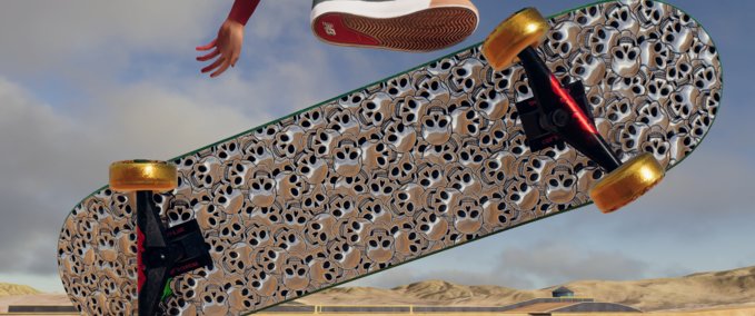 Gear Crit's Silver Skulls [FOIL] Deck Skater XL mod