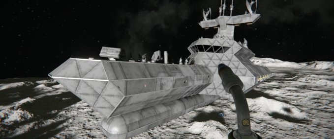 Blueprint USN stealth destroyer Space Engineers mod