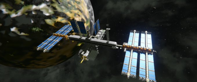 Blueprint US SPACE STATION Space Engineers mod