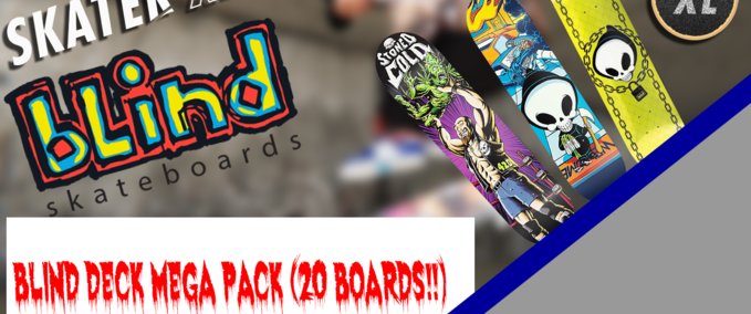 Other Blind Deck Mega Pack (20 Boards!) Skater XL mod