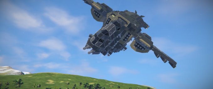 Blueprint UNSC D79-TC Pelican V2 Space Engineers mod