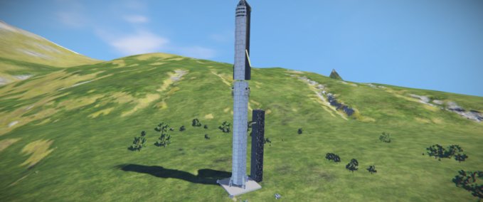 Blueprint SpaceX Starship and Super Heavy V4.1 Space Engineers mod