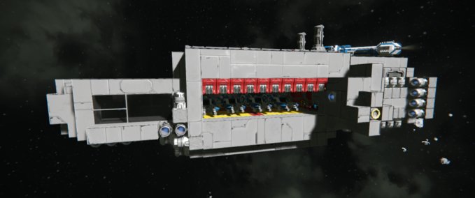 Blueprint Fighter trasport with 8 fighters Space Engineers mod