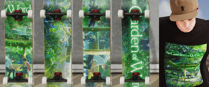 Gear NMNR Garden of Words Pack Skater XL mod