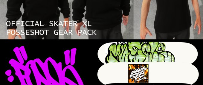 Other POSSESHOT MELBOURNE GEAR PACK Skater XL mod