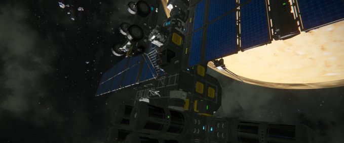 Blueprint Cabin Station with Getaway Pod Space Engineers mod