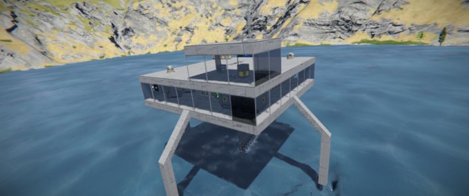 Blueprint H2 fuel station &amp; mine Space Engineers mod