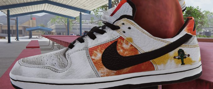 Gear Nike Dunk Raygun Tie Dye White Skater XL mod